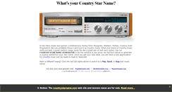Desktop Screenshot of countrystarname.com