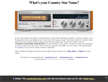 Tablet Screenshot of countrystarname.com